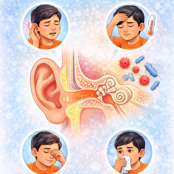 6 Symptoms of middle ear infections