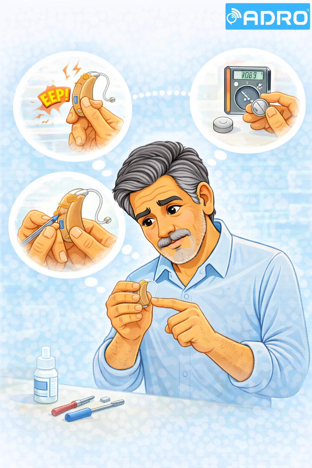 Troubleshooting hearing aid problems