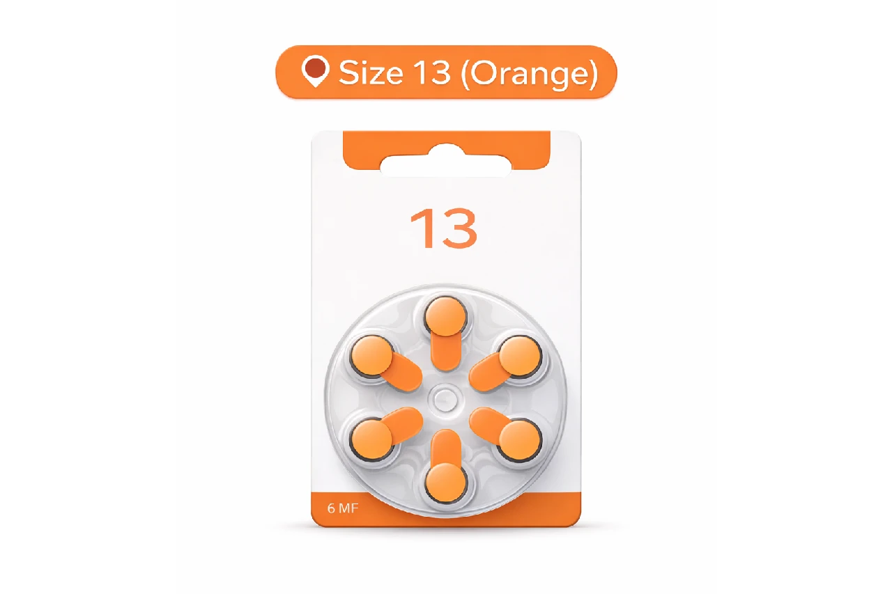 Size 13 hearing aid battery Adro (1)